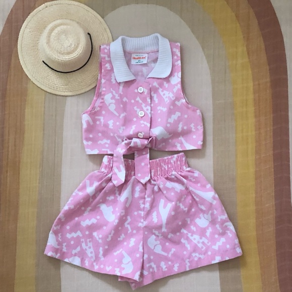healthtex Other - Vintage Healthtex 2 Piece Safari Theme Matching Set 2t Vintage Health Tex
